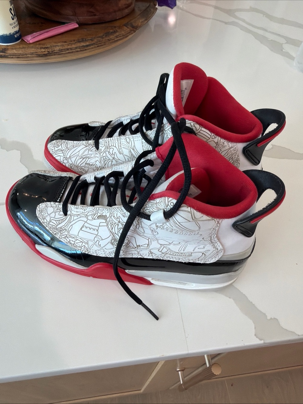 Air Jordan Dub Zero athletic shoes youth size